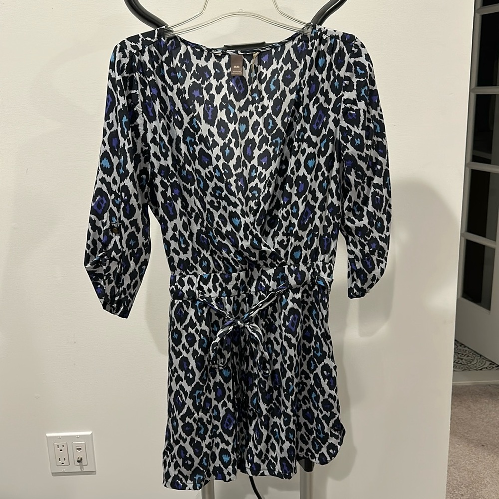 Charlie Jade leopard short/long sleeve romper